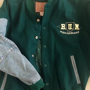 BUM Equipment Varsity Bomber Jacket Vintage 90s